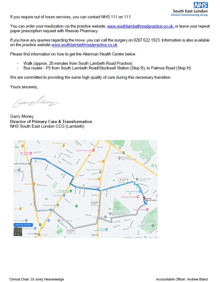 South Lambeth Road Practice